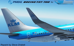 PMDG 737-700 KLM Royal Dutch Airlines (PH-BGU - 2015) thumbnail 1