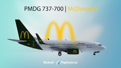 ✈️ PMDG 737-700 | McDonald's [4K] 