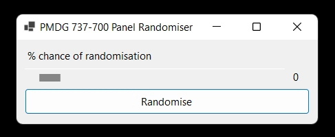 PMDG 737-700 Panel Randomiser