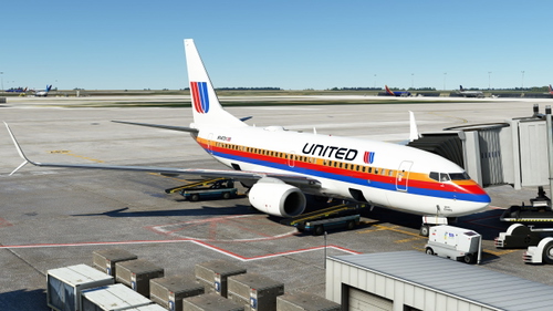 PMDG 737-700 Scimitar United Airlines Saul Bass Retro