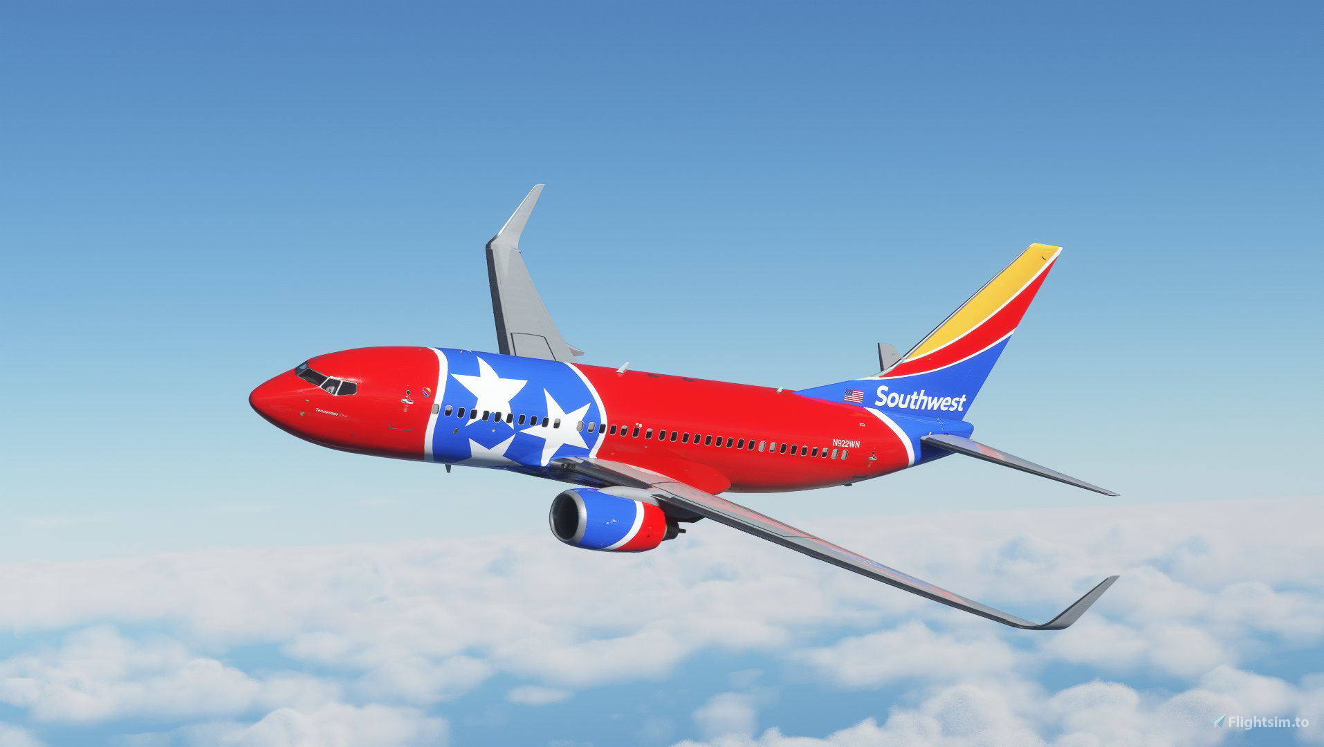 PMDG 737-700 Southwest Airlines (N922WN - 2016 - Tennessee One