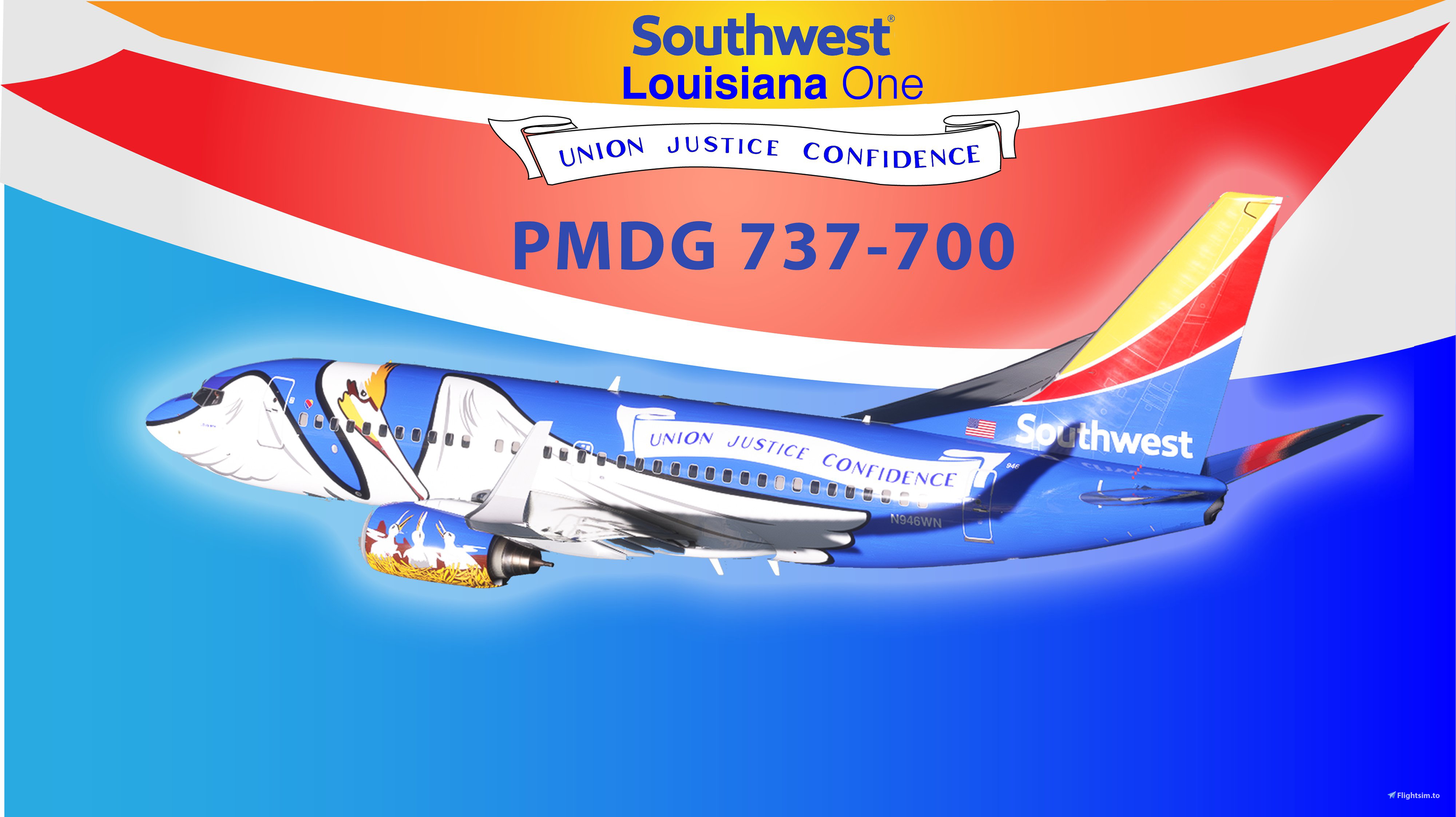 PMDG 737-700 Southwest Airlines (N946WN - 2018  - Louisiana One) - Image 1
