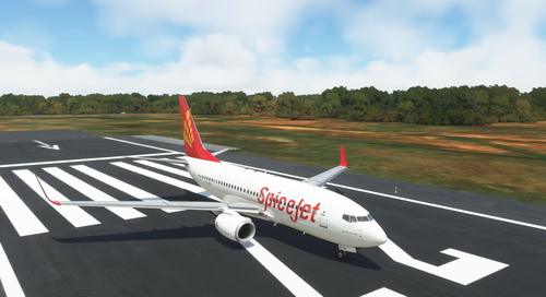 PMDG 737-700 SpiceJet livery