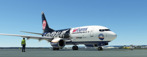 PMDG 737-700 Sun Express -Eintracht Frankfurt- (D-ASXX)