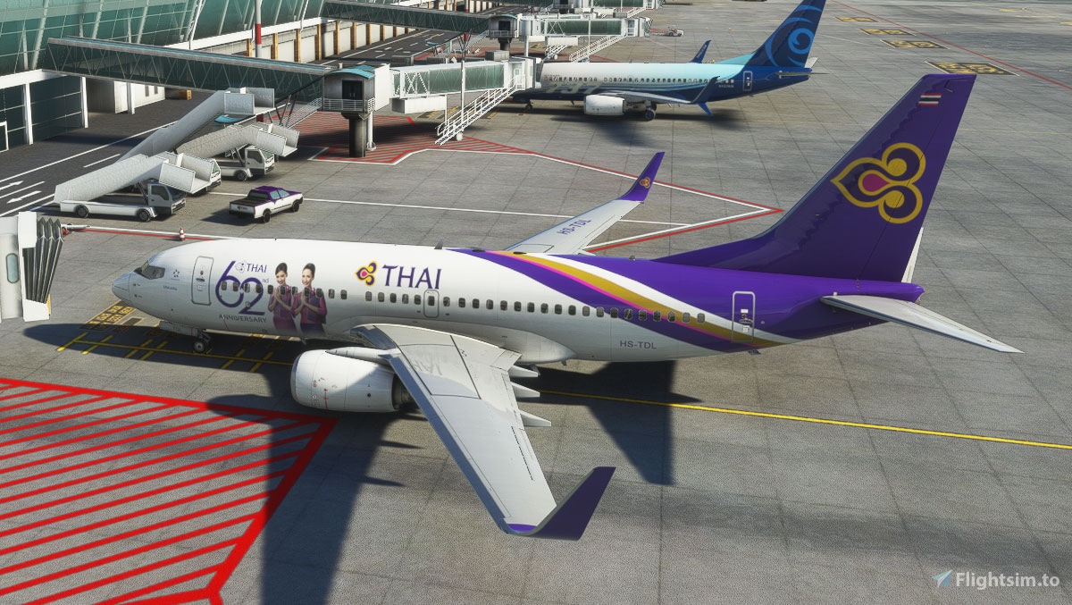 PMDG B737-700 | Thai Airways Intl | HS-TDL for Microsoft Flight 