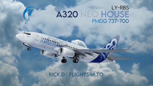 😈 PMDG 737-700 | "The Troll" A320 Neo House | LY-RBS [4K] 