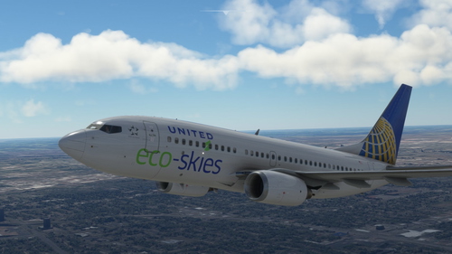 PMDG 737-700 United "Eco-Skies" Livery N75432
