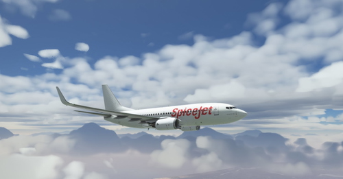 PMDG 737-700 VT-SLA SpiceJet livery