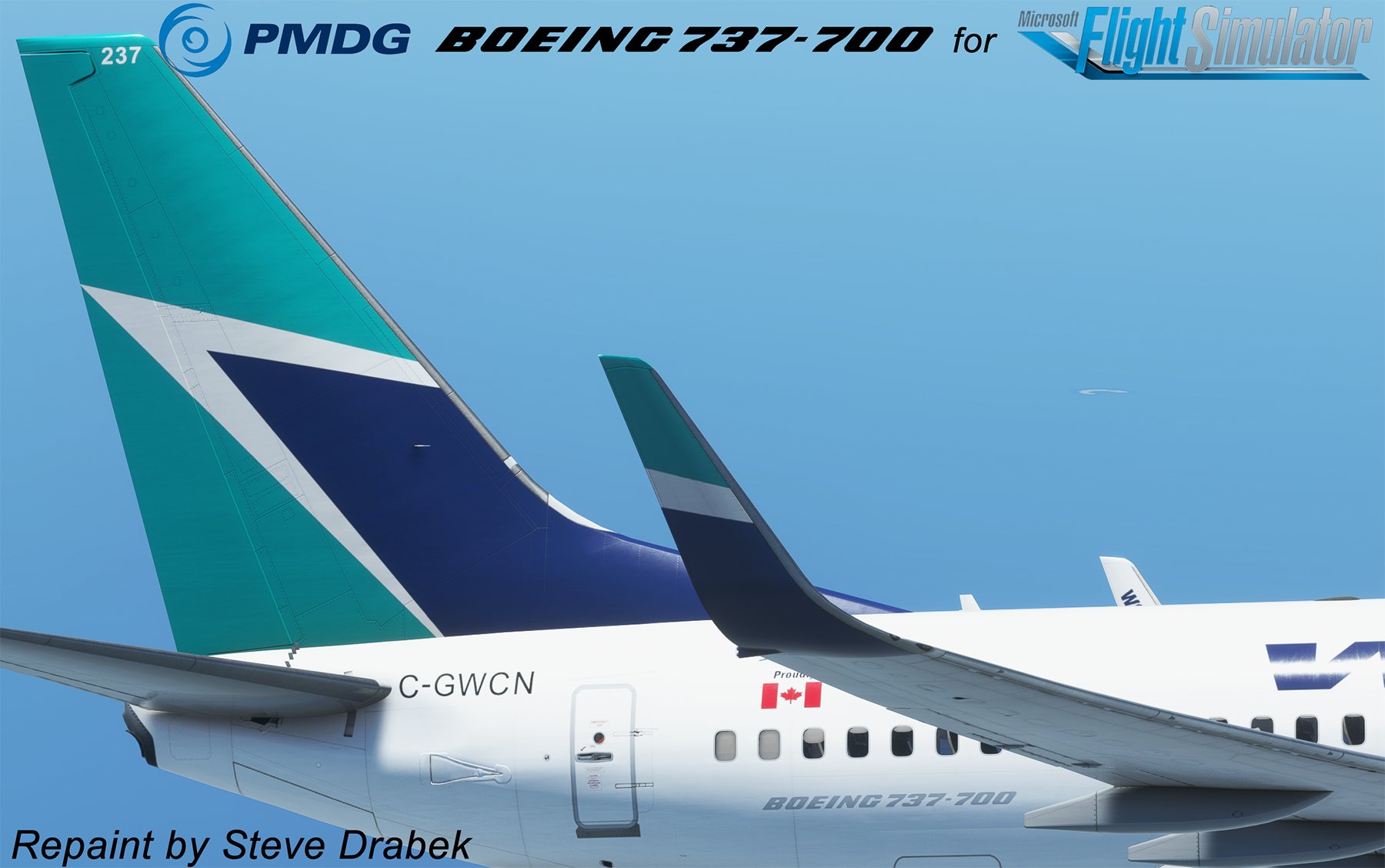 PMDG 737-700 WestJet (C-GWCN - 2022) - Image 1