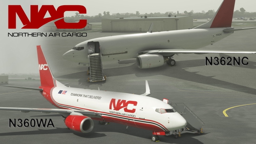 PMDG 737-700BDSF Northern Air Cargo Pack N360WA & N362NC