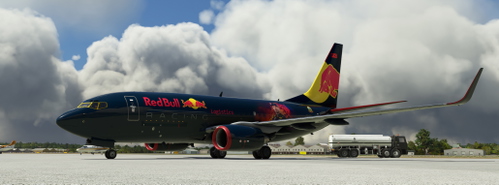 PMDG 737-700BDSF | Red Bull Racing Logistics | N-42069 | fictional