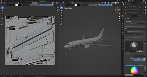 PMDG 737-700 Blender Paintkit 
