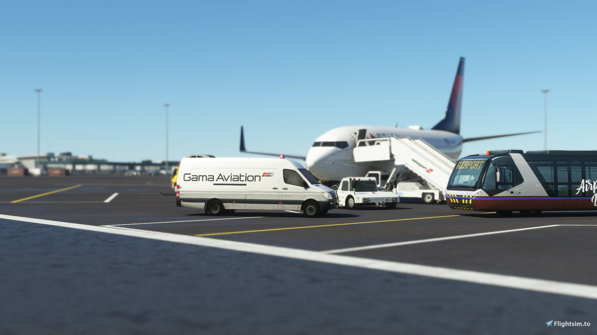 PMDG - 737 -  GSE - Swissport - Image 1