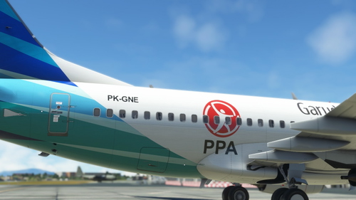 PMDG (B737-700) Garuda Indonesia PK-GNE PPA 4K (Fictional)