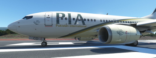 PMDG B737 Pakistan Airline PIA AP-BCD