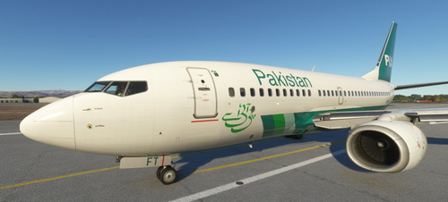 PMDG B737 Pakistan Airline PIA AP-BFT