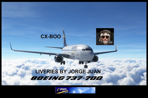 PMDG Boeing 737-700 PLUNA (CX-BOO BW)