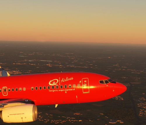 PMDG Boeing 737-700 Virgin Express Q-Music Airlines