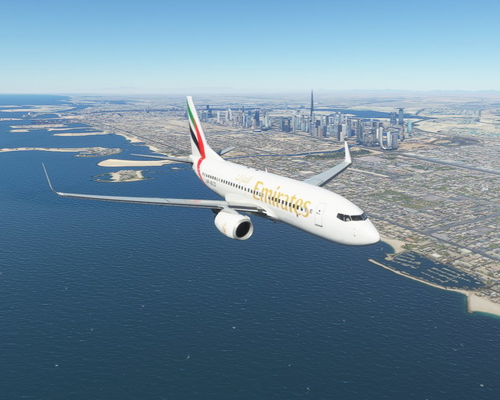 [PMDG] Boeing 737 Emirates AP-BCD 4K 