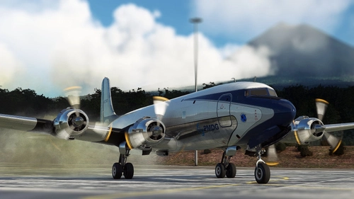 PMDG DC-6 Startup Smoke Effect