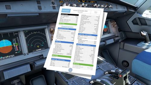 Todo List and Checklist for Fenix a320 based on SOP 2021 - 2022