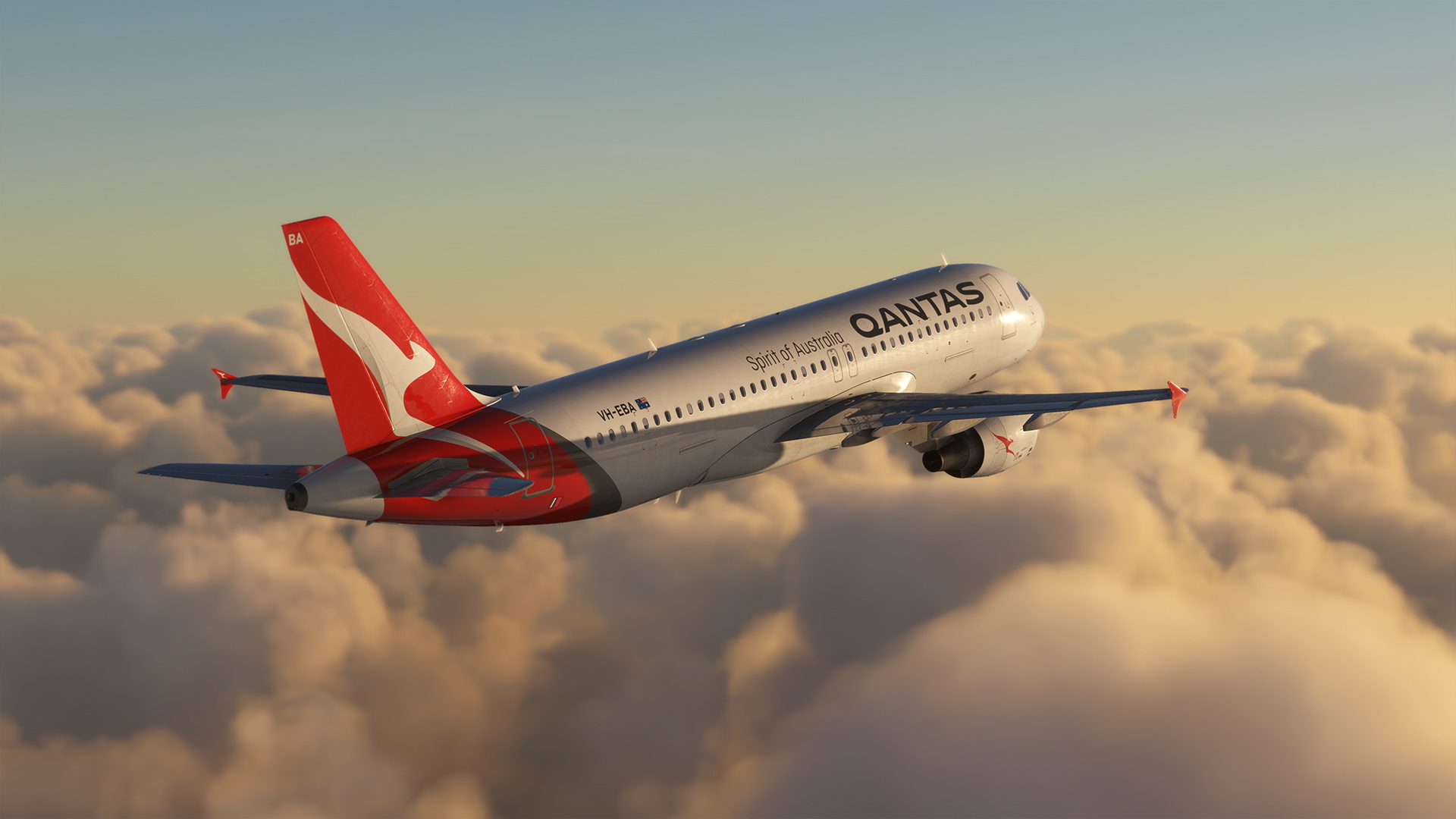 Fenix A320 IAE Qantas VH-EBA 8K & 4K - Image 1