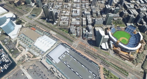 San Diego Petco Park and Harbor Drive thumbnail 1