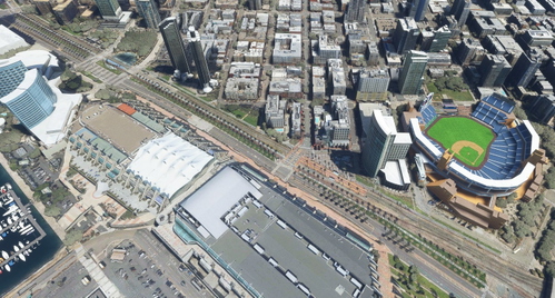 San Diego Petco Park and Harbor Drive