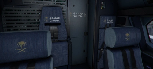 Saudi Arabian Airlines Cockpit Paint