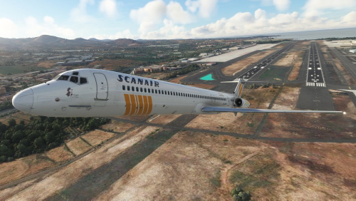 Scanair MD-83 LN-RMB circa 1991 (MD-82 model)