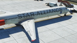 Scandinavian Airlines Star Alliance OY-KHE Flythemaddog MD-82 thumbnail 5
