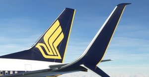 Singapore Airlines PMDG B737-700 Scimitar winglets thumbnail 13