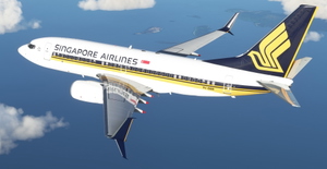 Singapore Airlines PMDG B737-700 Scimitar winglets thumbnail 15