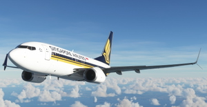 Singapore Airlines PMDG B737-700 Scimitar winglets thumbnail 14