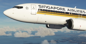 Singapore Airlines PMDG B737-700 Scimitar winglets thumbnail 12