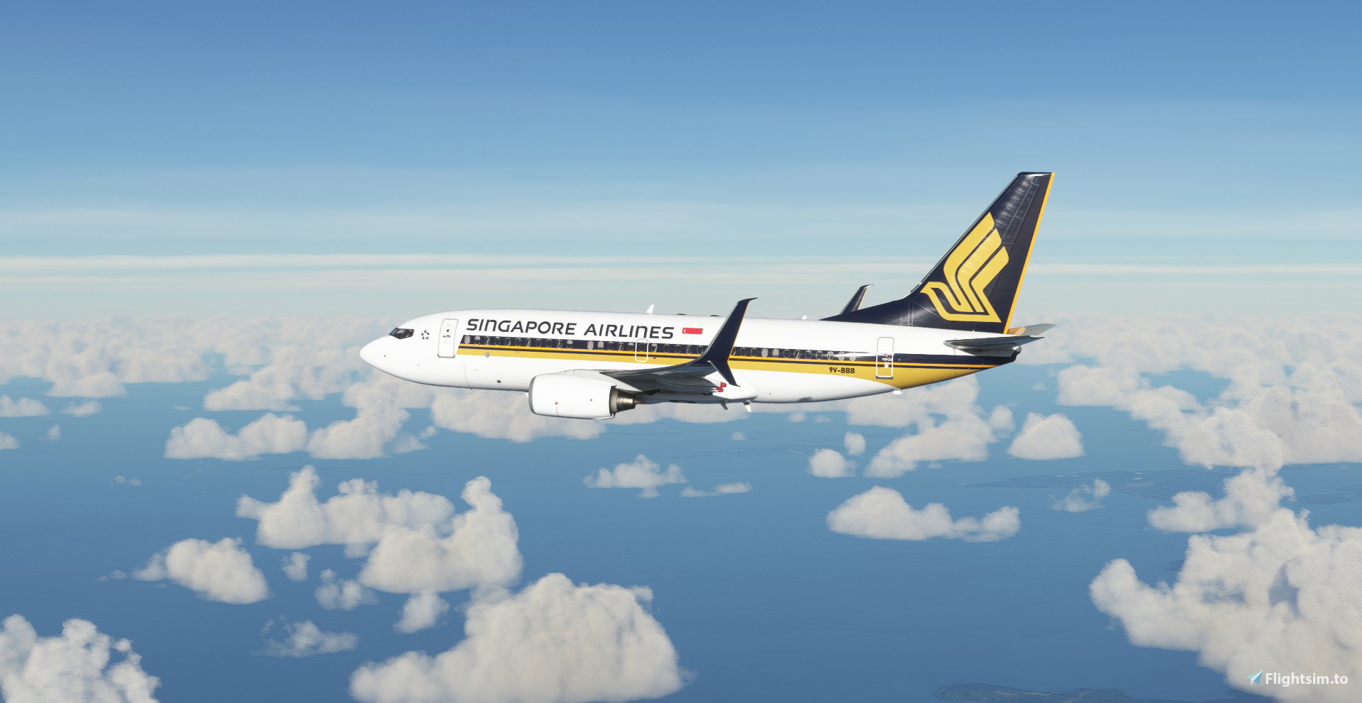 Singapore Airlines PMDG B737-700 Scimitar winglets - Image 1