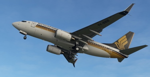 Singapore Airlines PMDG B737-700 Scimitar winglets thumbnail 9