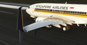 Singapore Airlines PMDG B737-700 Scimitar winglets thumbnail 7