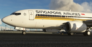Singapore Airlines PMDG B737-700 Scimitar winglets thumbnail 5