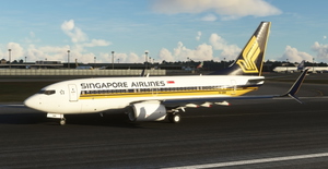 Singapore Airlines PMDG B737-700 Scimitar winglets thumbnail 2