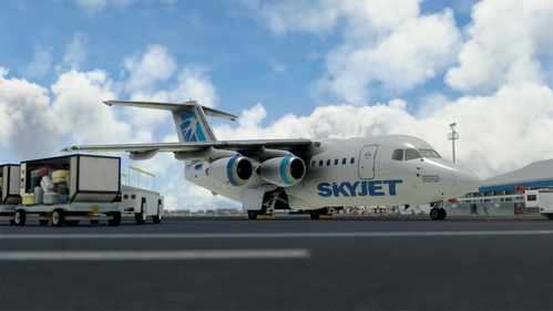 SkyJet Airlines - Just Flight BAe-146-100.