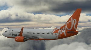 SkyUp 737-73V | UR-SQD | Ukrainian Placards | Verified Airline Config thumbnail 6