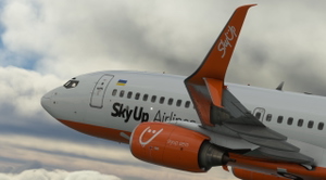 SkyUp 737-73V | UR-SQD | Ukrainian Placards | Verified Airline Config thumbnail 7