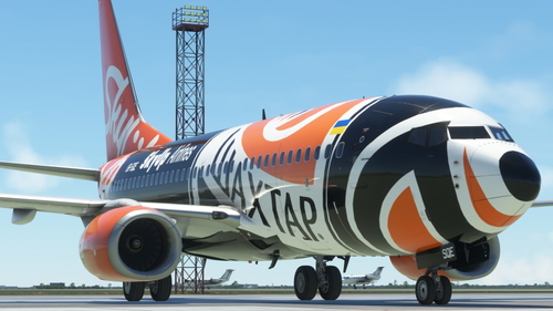 UR-SQE SkyUp Special Shakhtar livery 737-700 PMDG