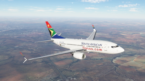 South African Airways Boeing 737-700 PMDG SSW ZS-SJX
