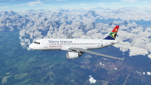 South African Airways Fenix A320-200 CFM ZS-SZJ Fictional BFU thumbnail 1