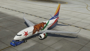 Southwest Airlines "California One" w/Cabin PMDG 737-7H4 thumbnail 8