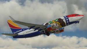 Southwest Airlines "Missouri One" w/Cabin PMDG 737-7H4 thumbnail 8