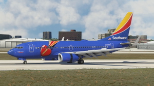 Southwest Airlines "Triple Crown One" w/Cabin PMDG 737-7H4 thumbnail 12