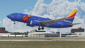 Southwest Airlines "Triple Crown One" w/Cabin PMDG 737-7H4 thumbnail 8